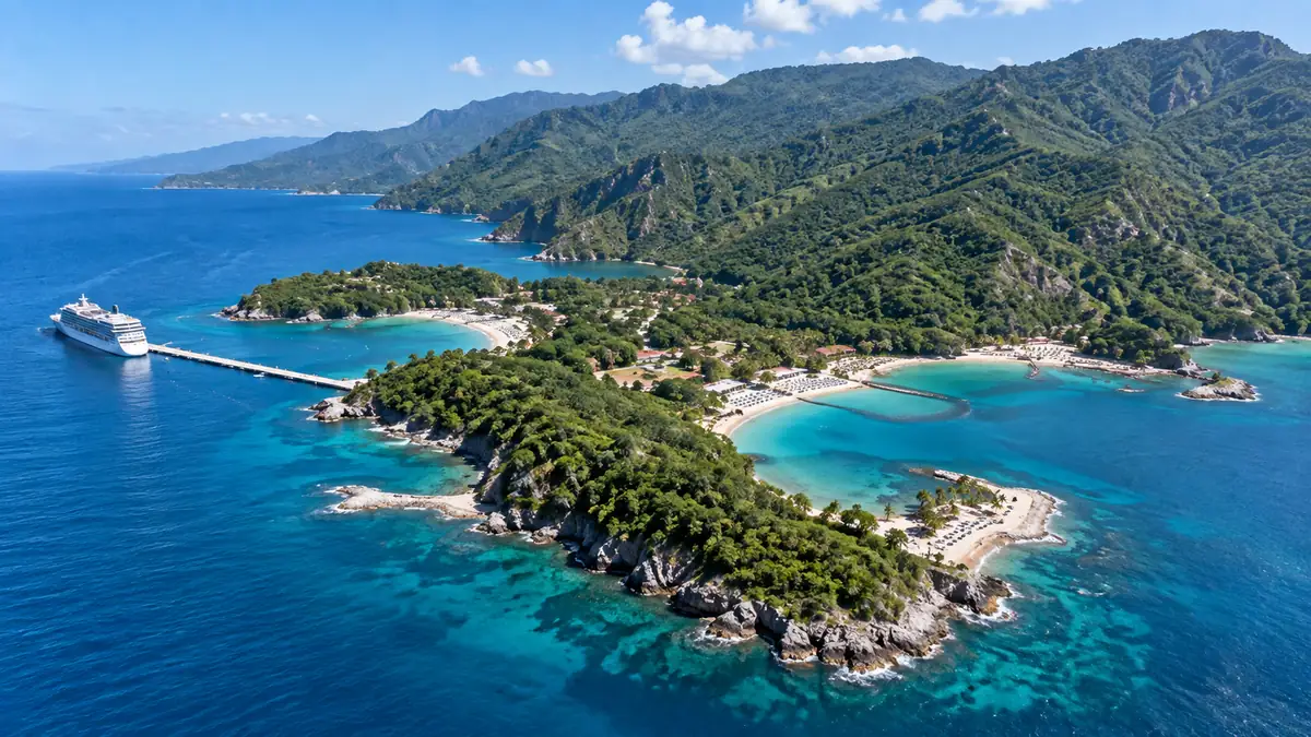 Labadie bay, aerial view